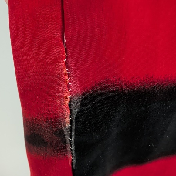 Dragonfly Bike Graphic Print‎ Short Sleeve Classic Button Up Shirt Red Size XL - Picture 5 of 11